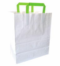 Shopper baby bianco. White mini recycled bag. 12. 175 + 90 x 215 mm - 6.9 + 3.5 x 8.