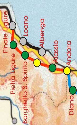 Raddoppio linea ferroviaria Ventimiglia Genova 15 (tratta Andora /Finale Ligure) raddoppio della tratta Andora-Finale km 32, di cui 23 km in galleria, completamente