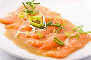 SASHIMI 120 SASHIMI SAKE salmone 6PZ 121 SASHIMI MAGURO tonno 122 SASHIMI SUZUKI