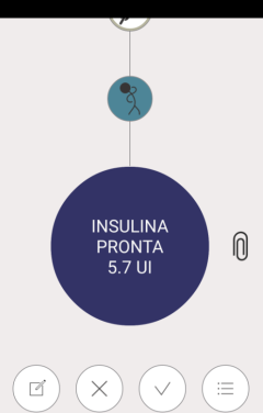 DID Plus Diario interattivo del diabete V.1.0 Page 23 of 24 Facendo tap sulla voce INSULINA PRONTA, il software fornisce il consiglio di dose insulinica.