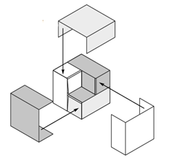 Dal foglio A4 ai sei fogli quadrati per la costruzione di un cubo I quadrati con i quali