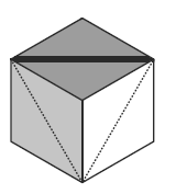 Le quattro piramidi angolari differenza tra cubo e tetraedro inscritto Le quattro piramidi, a base
