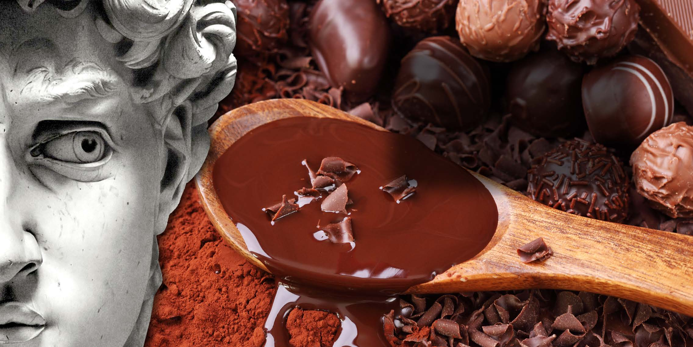 Opere d Arte in Cioccolato Materie prime rigorosamente italiane, unica eccezione il cacao, appositamente miscelate e rese uniche, permettono la realizzazione di dolcezze di tutti i gusti e forme,