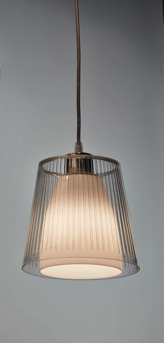 42W ø 40 cm Montatura Cromo Diffusori acrilico. Lampadina E27 esclusa.