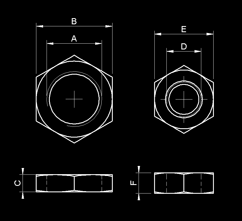 16 14 8 15,875 10,4 9 12 12,5 16 5 13 36 48 24 240A032004 M10x1,25 17 20 13 10 19,050 12,9 10,5 14 15 19 6,5 15 43 57 28 DADO TESTATA NUT FOR HEAD DADO STELO