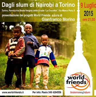 La quota di partecipazione è stata devoluta alle attività di World Friends a favore delle popolazioni delle baraccopoli di Nairobi in Kenya.