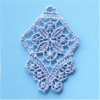 : Base Orecchino Macrame Giglio Blu - Denim Nome: Macrame Spec.