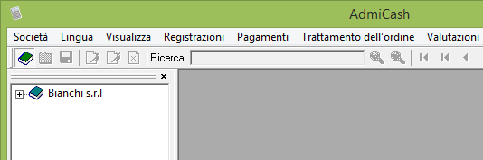 Impostare i dati di base Aprire la società e fare