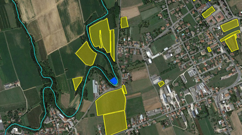 Esempi di potenziali invasi nel Comune di Corno di Rosazzo già parzialmente