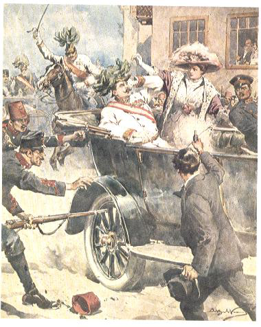 28 GIUGNO 1914 SARAJEVO L arciduca Francesco Ferdinando d Austria viene ucciso assieme alla moglie; ad ucciderlo è un