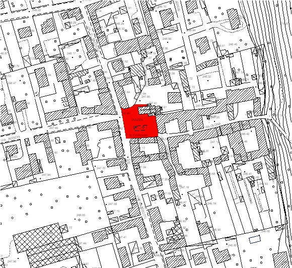 6 Esame degli spazi pubblici di relazione Piazza San Gervaso Superficie mq 956 Caratteristiche: pavimentazione di qualità X arredo urbano X alberatura, sistemazioni a verde pedonalità protetta