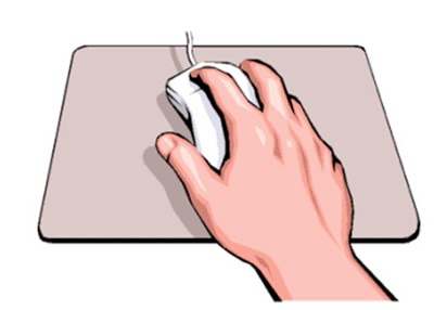 Il mouse ha due pulsanti (tasti): un pulsante a sinistra e un pulsante a destra.