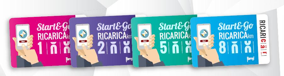 RICARICHE START&GO : Le Ricariche START&GO consentono al cliente di acquistare una ricarica e decidere quando