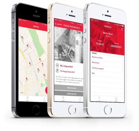 Iscrizione on line al servizio Sgancio della bici; Disponibilità in tempo reale per le singole stazioni