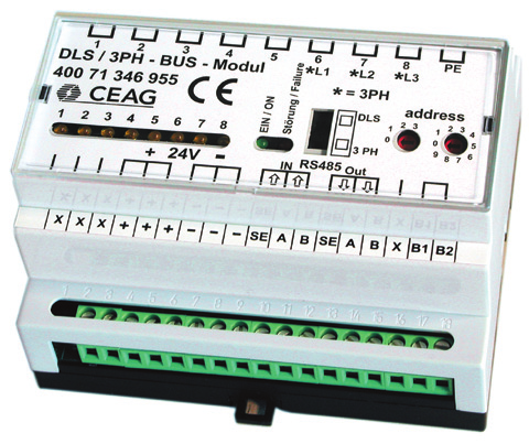 ZB-S Componenti e accessori opzionali Modulo bus DLS/trifase esterno Il modulo bus DLS/trifase può essere utilizzato come modulo di controllo di fase e per l'attivazione dell'interruttore di
