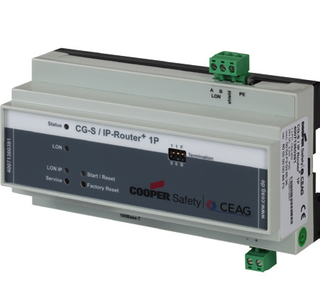 CG-S. Router CG-S/IP Router CG-S/IP+ 1P Router CG-S/IP+ 1P per la connessione di sistemi d'illuminazione d'emergenza CEAG con bus CG-S a CGVision attraverso una rete ethernet locale esistente (con