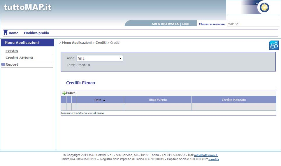 PER REGISTRARE I CREDITI FORMATIVI MATURATI L iscritto