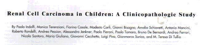 Local Lymph Node Involvement in Pediatric Renal Cell Carcinoma: A Report from