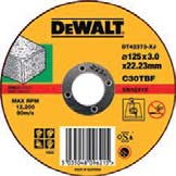 ACT-DW270XJ) Disco abrasivo per pietra, spessore 3 mm, diametro 115 mm Per connettori: CTCEM Punta per calcestruzzo (cod.