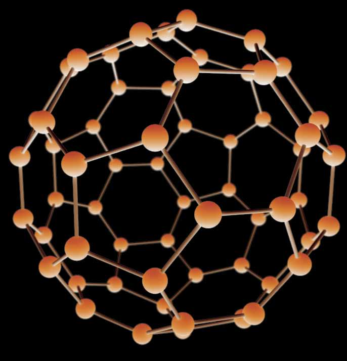 MONDO Bardahl la molecola di Fullerene C60 è composta da 60 atomi di carbonio con