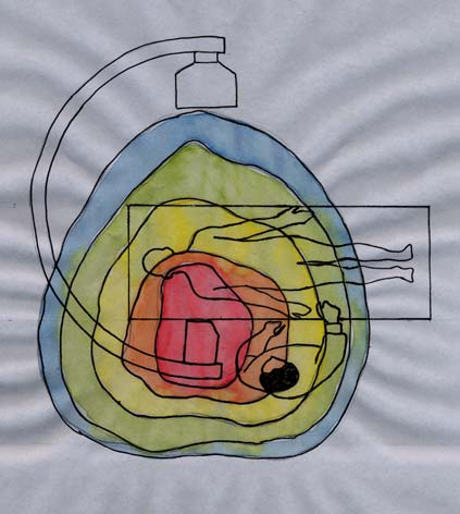 Posizione dell'operatore Un'altro fattore che influenza in maniera importante le dosi da esposizione è la posizione occupata dall'operatore rispetto all'apparecchio RX Fig. 3.