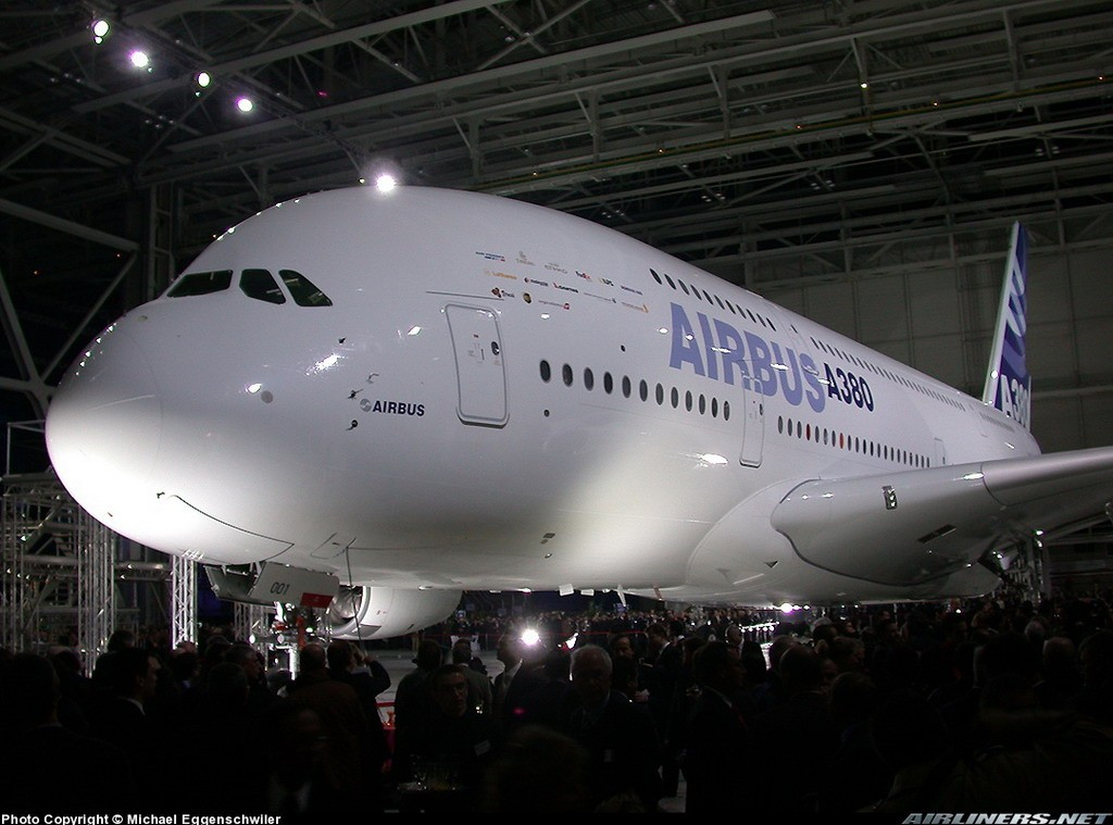 Ecco alcune immagini dell AirBus A380 Vista