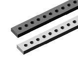 Realized in structural steel 5x2, it can be used for each versions of 19 subracks. The M 2.5 threaded holes have a distance of 5,08 mm= 1 TE.