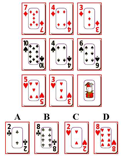 RSA0026 Quale tra le figure proposte può correttamente sostituire il jolly all interno della serie? a) La figura C. b) La figura A. c) La figura D. d) La figura B.