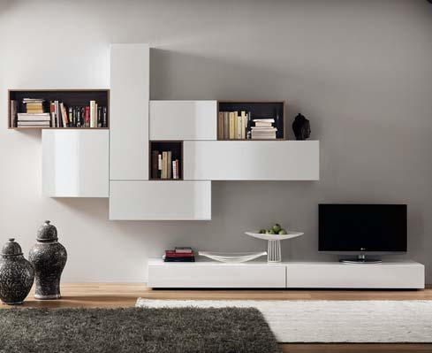 PAGINA 6 PER ORDINARE: 091/814 64 87 Libreria fly Libreria con forma particcolare, pratica e moderna Colori: bianco, nero, rosso Materiale: