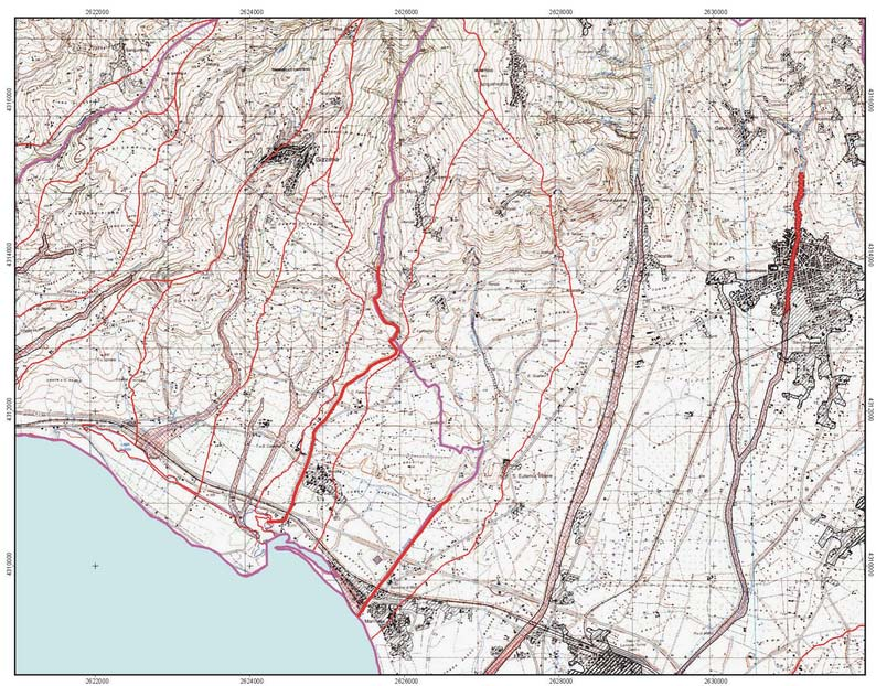 PERIMETRAZIONE AREE A RISCHO IDRAULICO 7 LAMEZIA TERME B Legenda Aree a rischio Aree, punti e zone di attenzione (art.