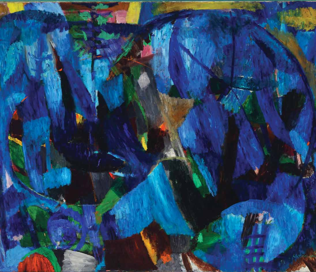 Bruno Cassinari, Fondo marino, 1957, olio su tela, 97 x 130 cm.