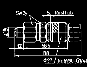 6990-G1/4BS Innesto cieco N.