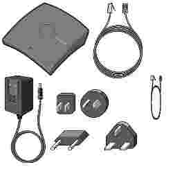 CHAT150; Il Kit H04534 860-156-222L comprende: Breakout box, alimentatore, adattatori per alimentatore, cavo telefonico