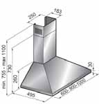 PIANI COTTURA INCASSO VETROGAS - diagrammi d installazione NV 59