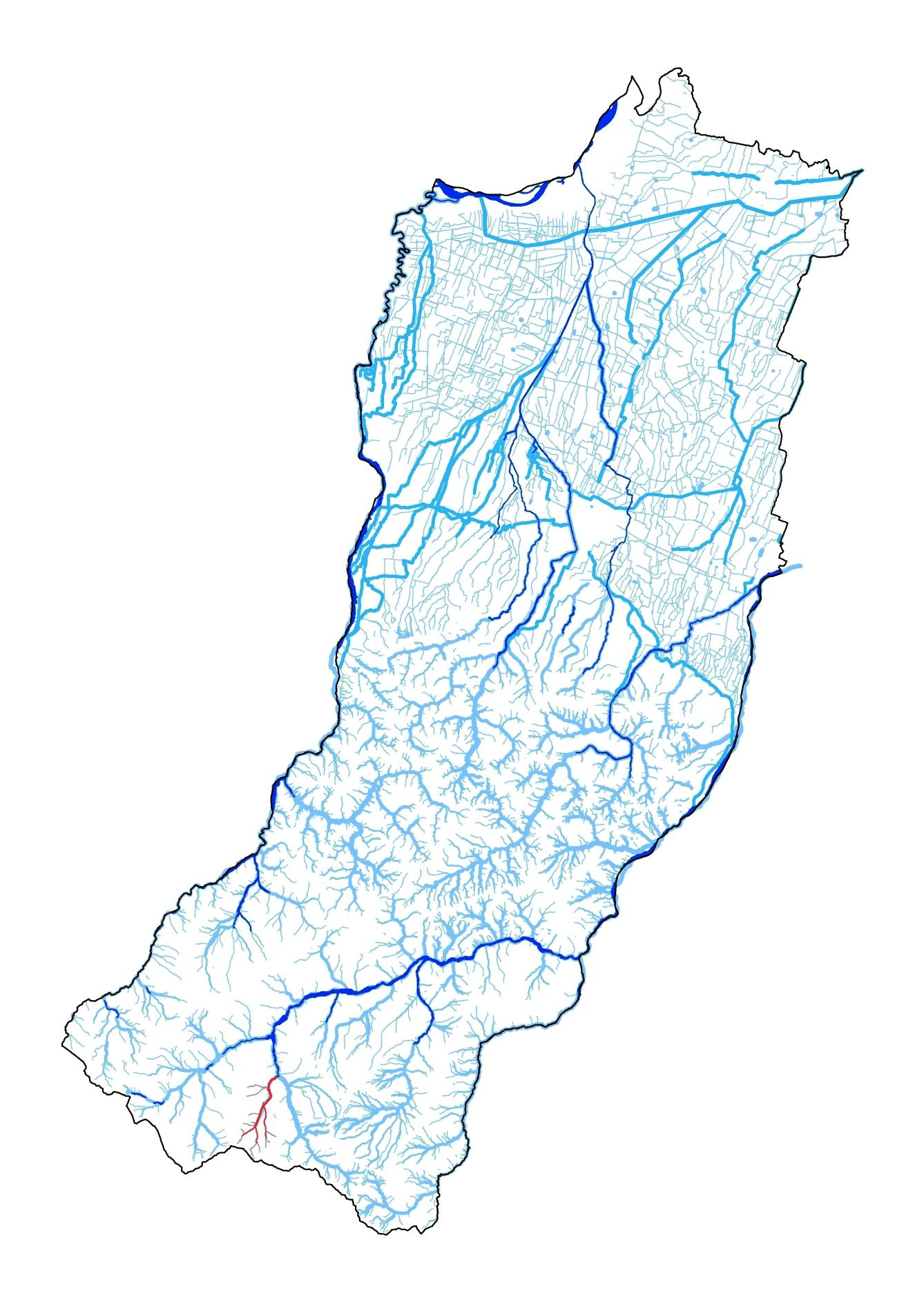 Figura 2 Idrografia della Provincia di