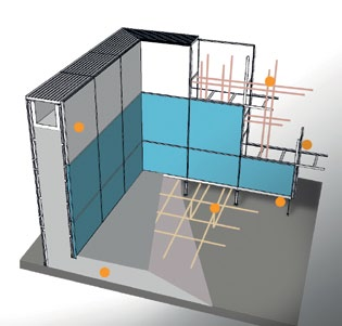 dati tecnici no water getto di completamento in un unica soluzione tra fondo e pareti basamenti speciali MIREAU armatura di progetto della platea vincoli MIREAU armatura