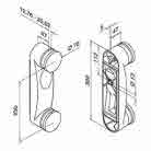 AISI 316 P r ez z o 219,00 pz/pcs 285,00 pz/pcs F I SSA G G I O F R O N T A L E P U N T U A L E P ER B A L A U ST R A A c c iaio satinato Altezza 300 mm Per vetro da 12,76 a 25,52 mm FRONTAL FIXING