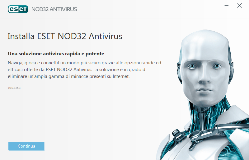 Installazione ESET NOD32 Antivirus contiene componenti che potrebbero entrare in conflitto con altri prodotti antivirus o software di protezione installati sul computer dell'utente.