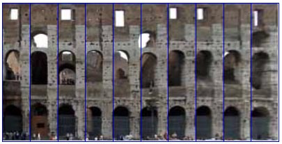 Ecco il risultato finale: Il Colosseo raddrizzato Eliminazione deformazione ottica Alcuni obiettivi grandangolari o aggiuntivi ottici introducono dell'immagine una forte deformazione ottica.