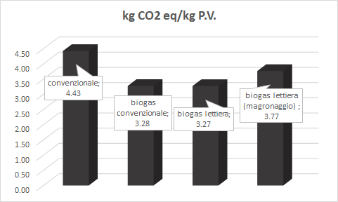 Impronta di carbonio Biogas e