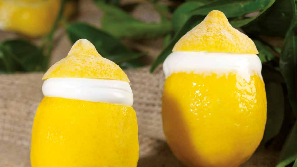 MONOPORZIONI GELATO Frutto Limone Delicato sorbetto al limone nel suo guscio naturale.