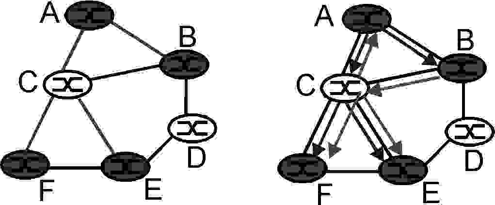 WAN Si hanno due possibilità principali: Group-shared tree Ossia un unico spanning tree per tutti i nodi del gruppo. Source-based tree Ossia uno spanning tree diverso per ciascuna sorgente. 6.