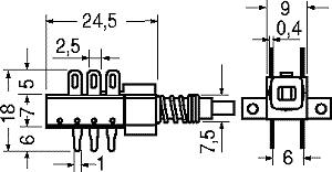 G3810 Foot switches GTAST/3TI Pulsantiera 6 tasti 4