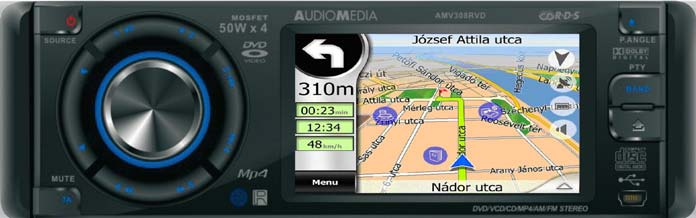Aggiornamento al catalogo Audiomedia 2008 Pag 22 Audiomedia AMV308RVD Antenna GPS Interruttore