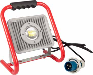 FARO LED 30W C/STAFFA CAVO + SPINA 2014 Faro portatile molto performante grazie al led a matrice da 30 watt che garantisce un altissima affidabilità e robustezza, associato ad