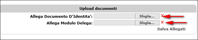 Allega Documenti Dopo aver cliccato il link Stato Planimetrie (Figura 2), selezionare una richiesta e cliccare il link Allega Documenti : una