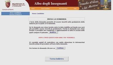 Invio della domanda Dopo aver ultimato gli inserimenti delle varie attività si deve procedere all invio on-line della domanda.