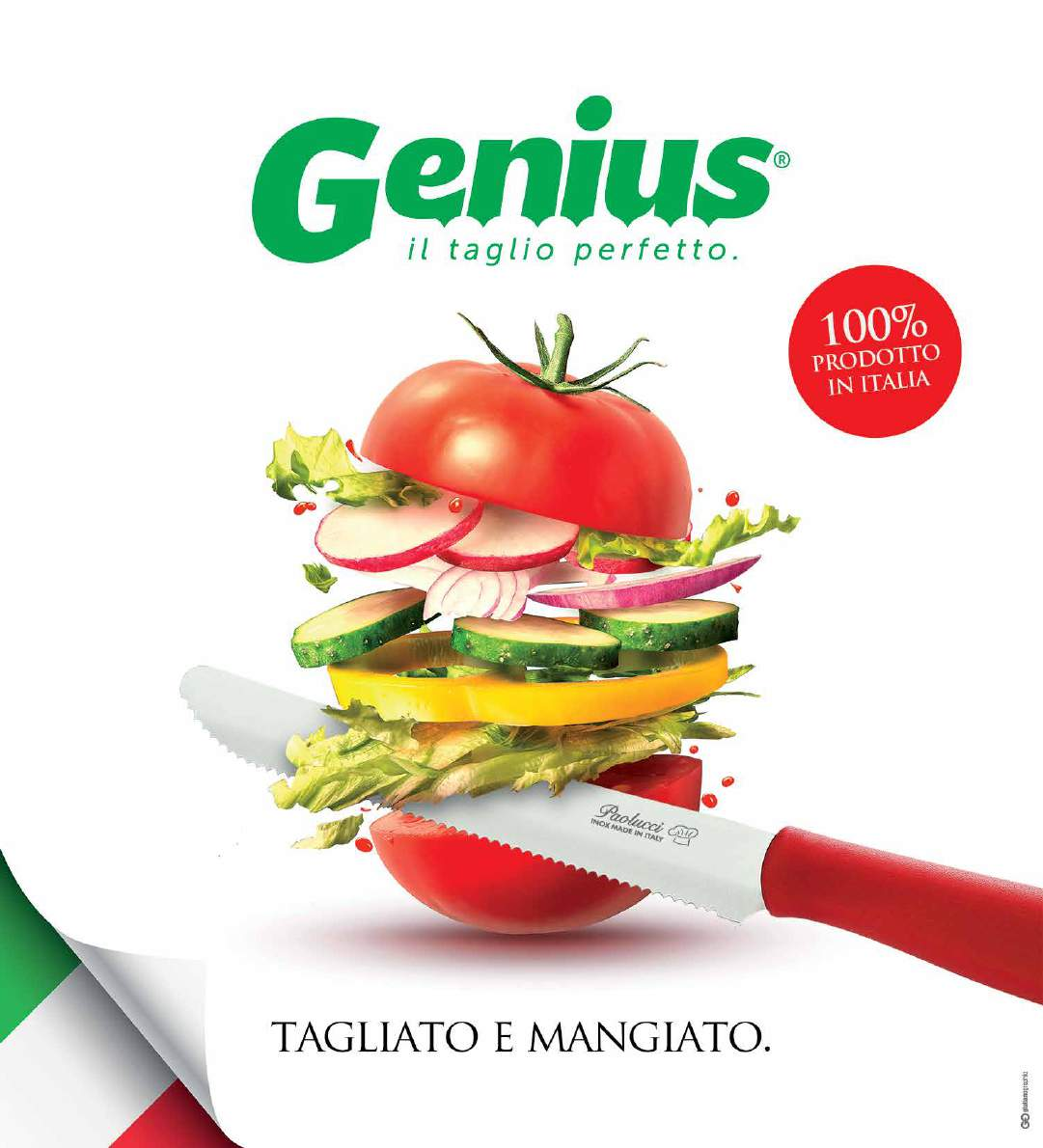 UN GENIO 100% ITALIANO Ogni coltello della linea Genius è interamente da noi progettato e realizzato, in tutte le sue fasi produttive.