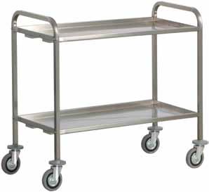 Carrelli di servizio inox trasporto pesante - Stainiess steel service trolleys heavy trantrasport Chariots de service inox trasport lourd - Servicewagen aus Adelstahl Schwer trasport Struttura in