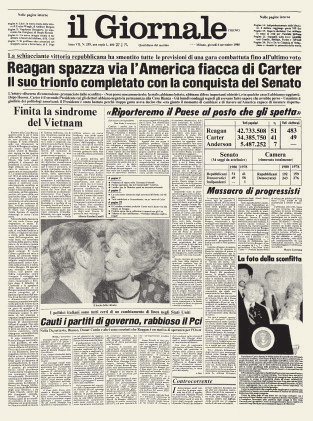 Ronald Wilson Reagan 40 Presidente Partito repubblicano Eletto il 4 novembre 1980 1981-1989 Il Giornale nuovo